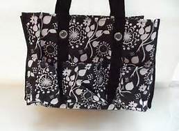 Organizing Utility tote - brushstroke floral