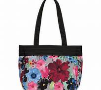Demi purse - watercolor floral with yellow T