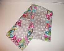 lotsa dots silk scarf (with flutter edge)
