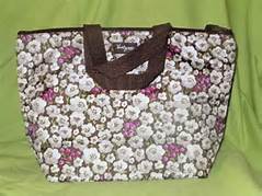 painted floralThermal lunch tote
