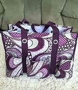 Organizing Utility tote - patchwork paisley