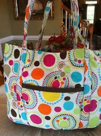 XXL Tote - circlespiral with Fun in the Sun in Brown